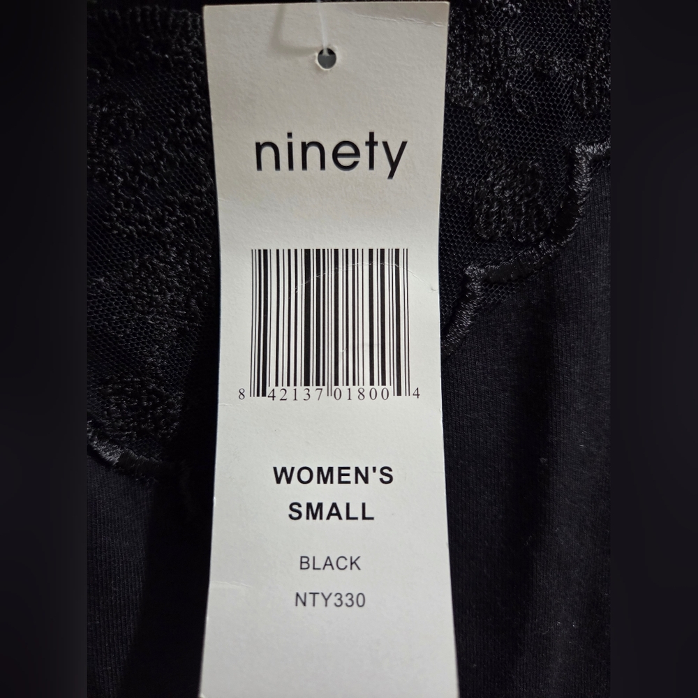 New Ninety Black Lace Trim Sleeveless Top - Picture 6 of 6